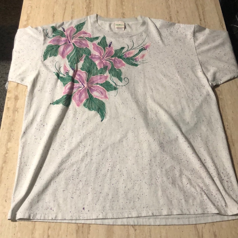 Color Wave | Mens Tropical Tee Shirt | Floral